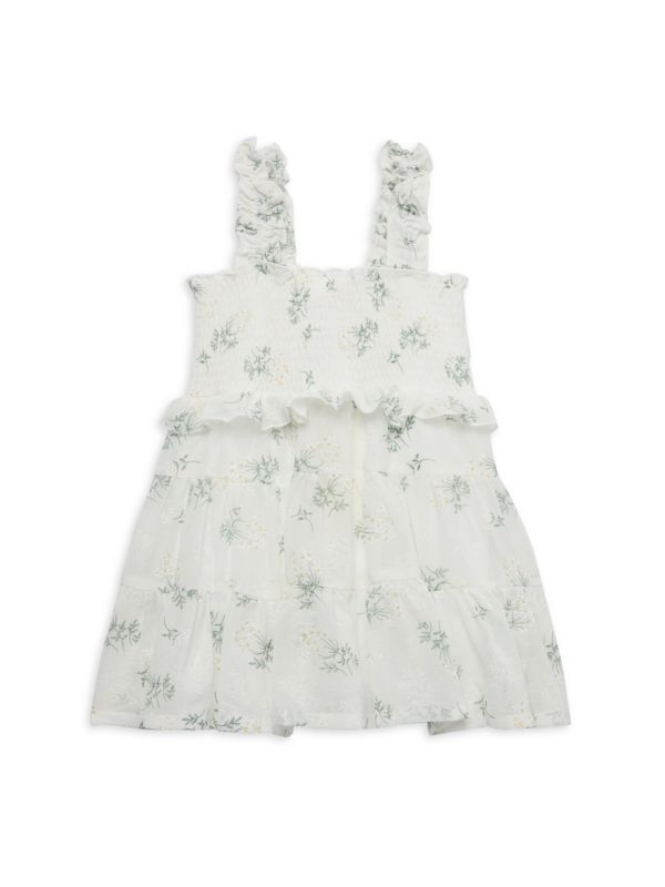 Baby Sara Little Girl's Floral Smocked Dress